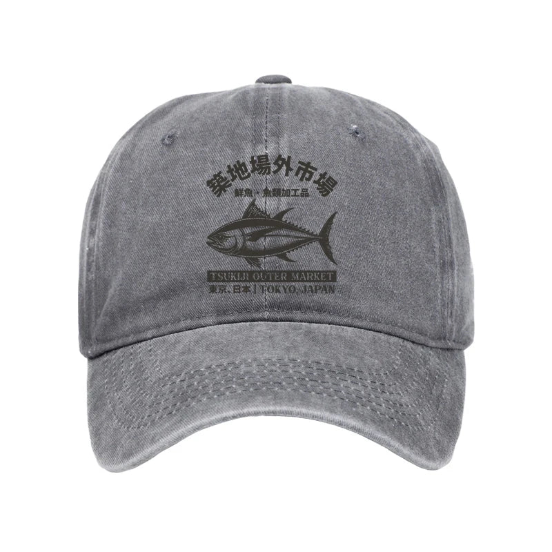 Sakana Tsukiji Fish Market Washed Cap
