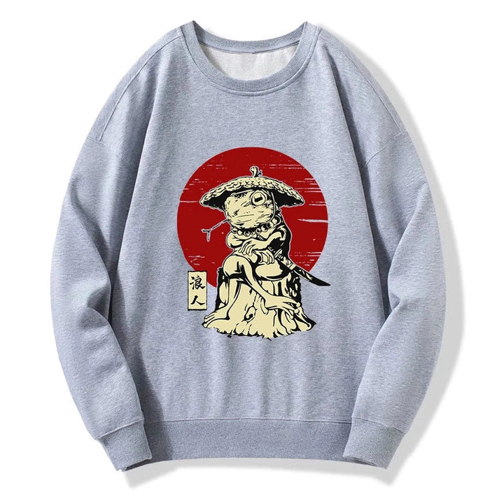 Rounin Japanese Frog Samurai Sweatshirt