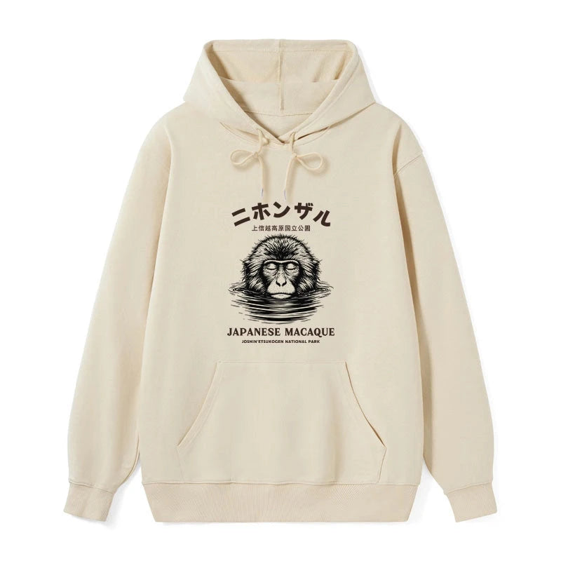 The Macaque Monkey In The Bath Japanese Classic Hoodie