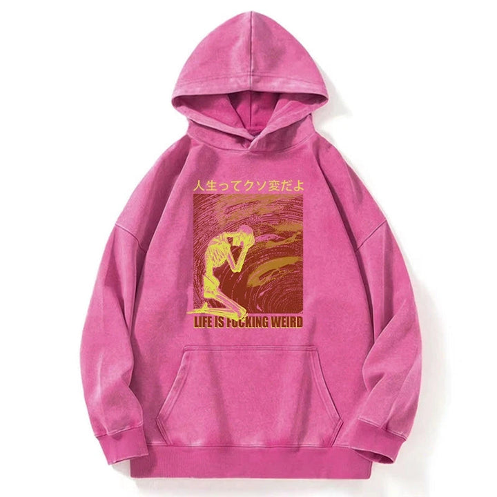 Skeleton Life is Fu Washed Hoodie