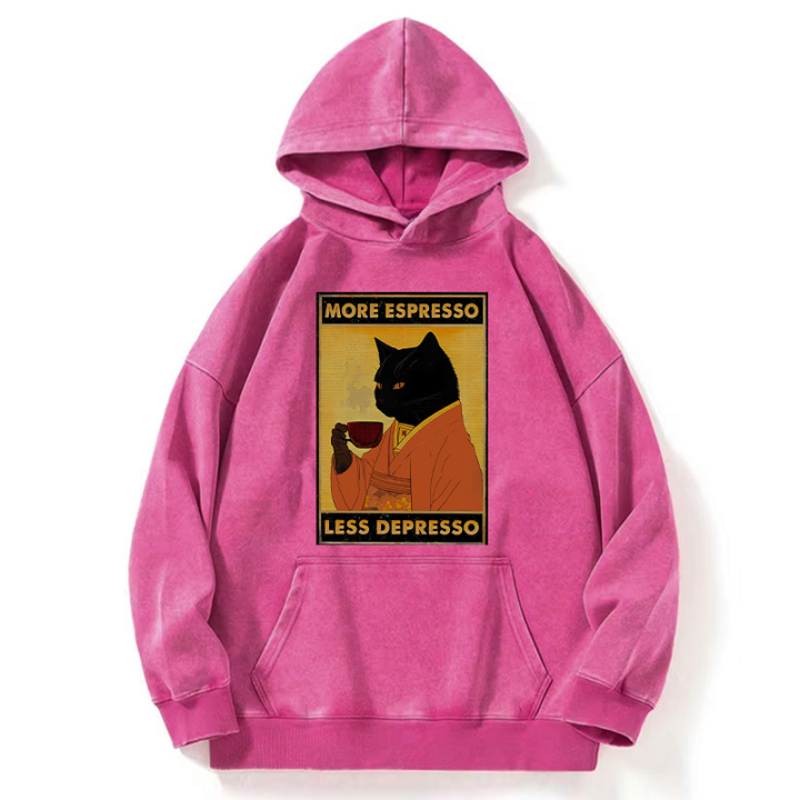 Increase Espresso Decrease Distress Washed Hoodie