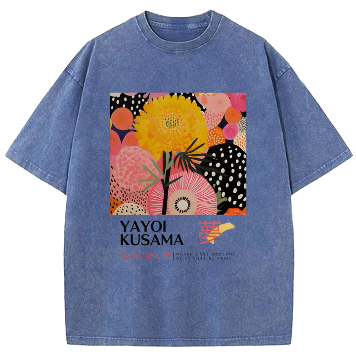 Yayoi Kusama Vintage Washed Crew Neck T-Shirt