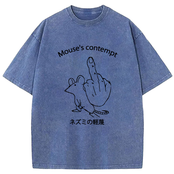 Mouse's Contempt Wash Crew Neck T-Shirt