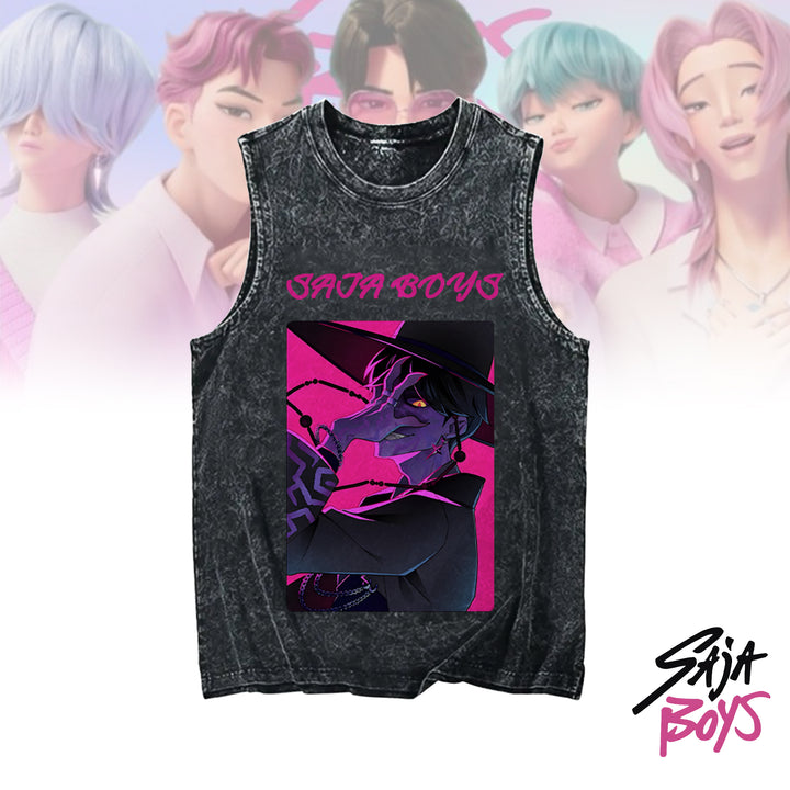 Huntrix Kpop Demon Washed Tank