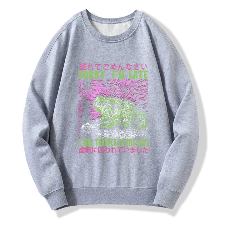 A Frog In Distress Japanese Sweatshirt