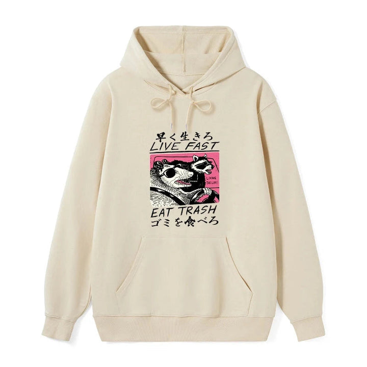 Live Fast Eat Trash Classic Hoodie