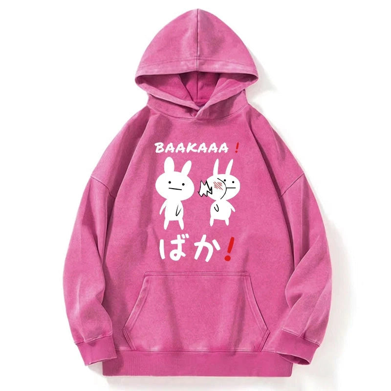 Anime Baka Manga Slap Washed Hoodie