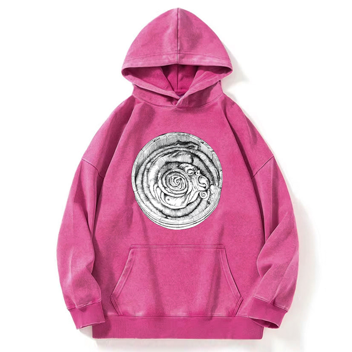 Uzumaki Manga Horror Washed Hoodie
