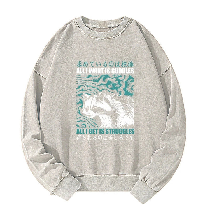 All I Get Is Struggles Washed Sweatshirt