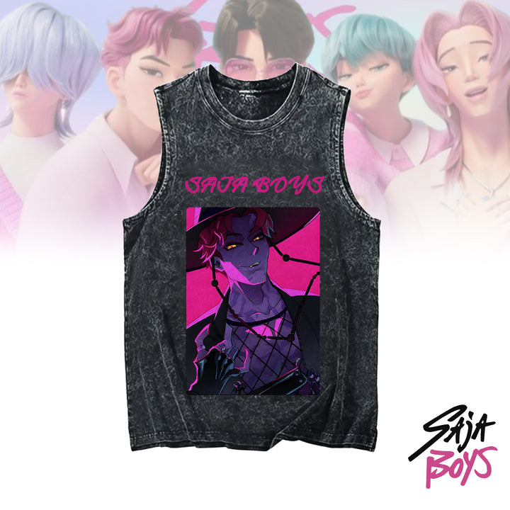 Huntrix Kpop Demon Washed Tank
