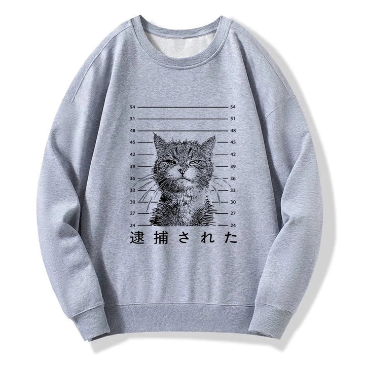 Cat That Was Arrested Sweatshirt