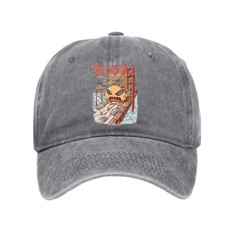 The Great Taco Kaiju Japanese Washed Cap