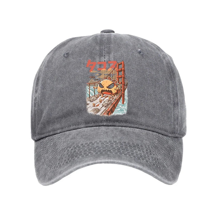 The Great Taco Kaiju Japanese Washed Cap
