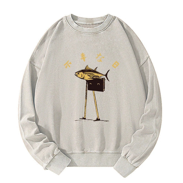 Unlucky Fish Japanese Washed Sweatshirt