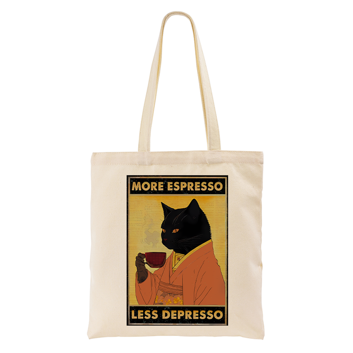 Increase Espresso Decrease Distress Tote Bag