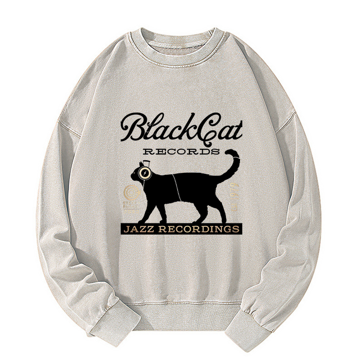 Black Cat Japan Washed Sweatshirt