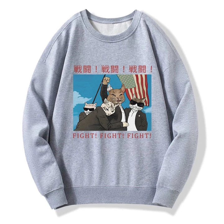 Fight Cat Japanese Sweatshirt