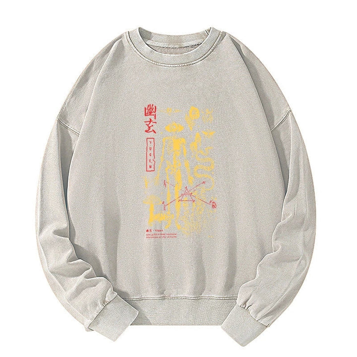 Spooky Ghost Japanese Washed Sweatshirt