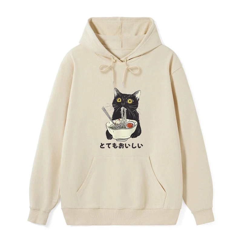Cats Eat Ramen Noodles Classic Hoodie