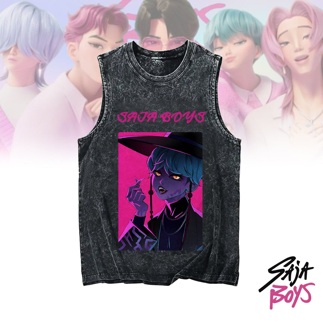 Huntrix Kpop Demon Washed Tank