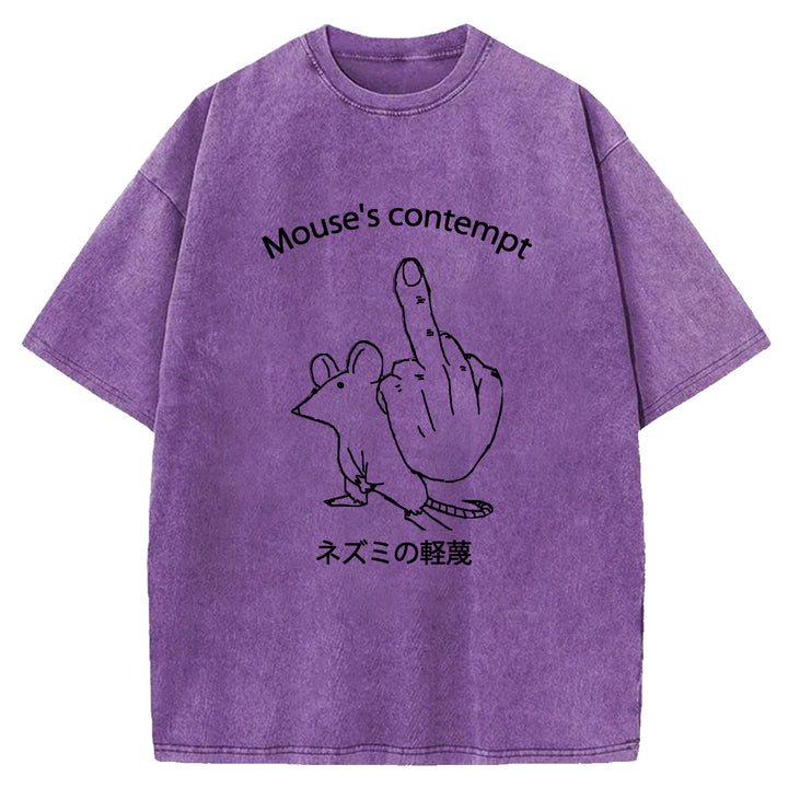 Mouse's Contempt Wash Crew Neck T-Shirt