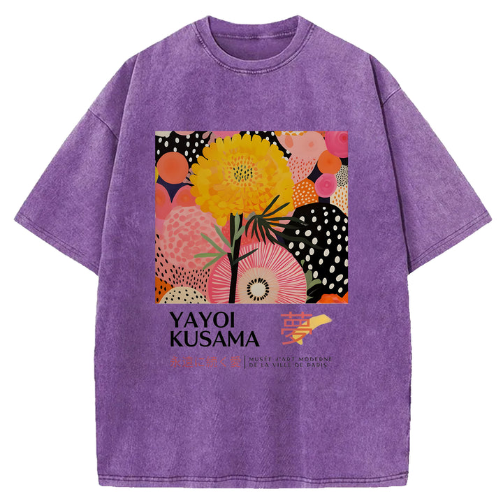Yayoi Kusama Vintage Washed Crew Neck T-Shirt
