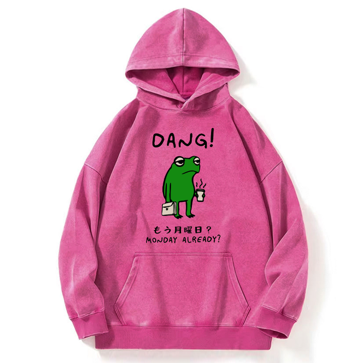 Is It Already Monday Washed Hoodie