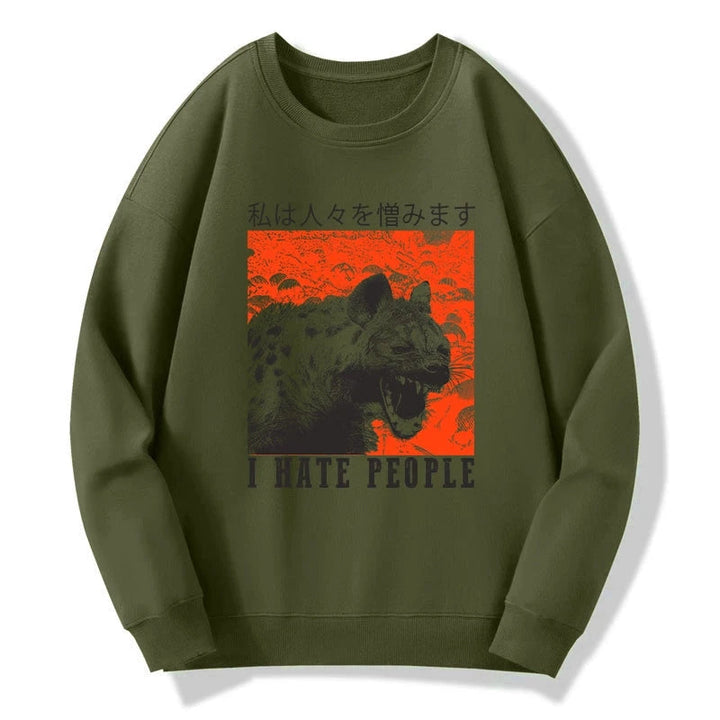 A Hyena That Hates Humans Sweatshirt