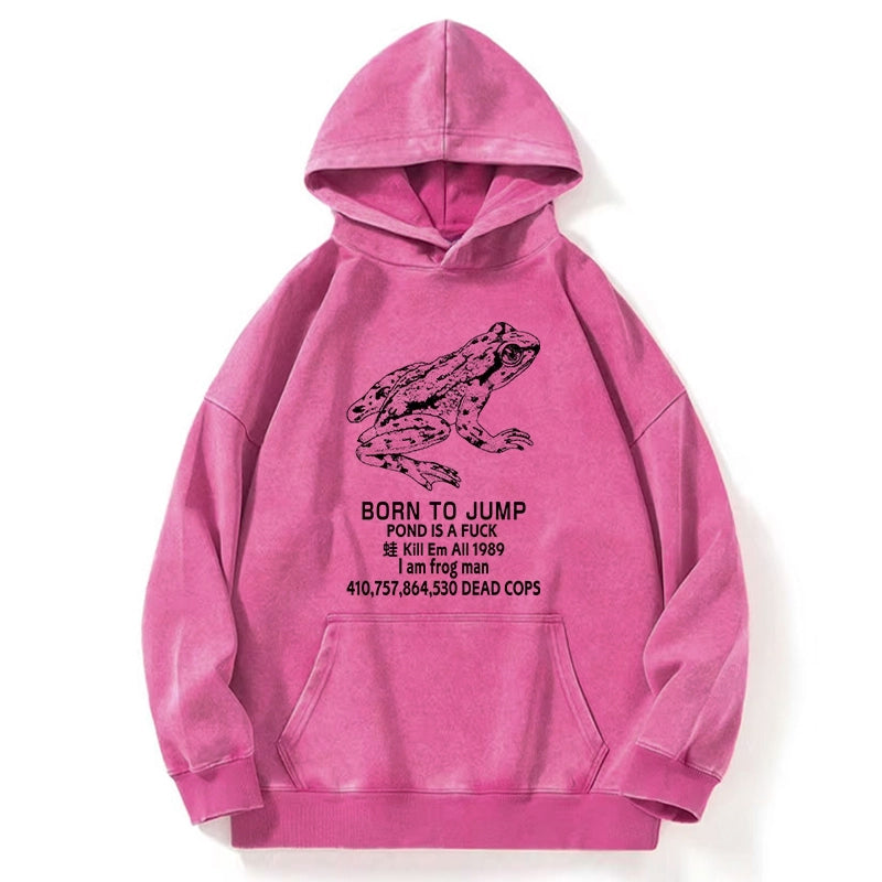 Born To Jump Washed Hoodie
