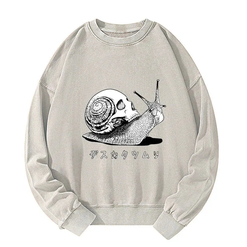 Death Snail Manga Washed Sweatshirt