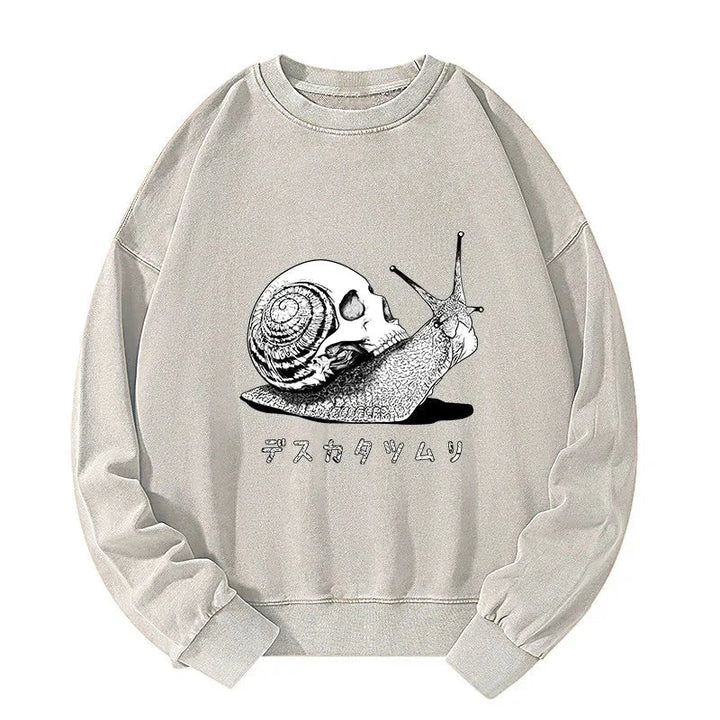 Death Snail Manga Washed Sweatshirt