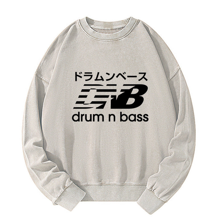 Japanese Drum And Bass Washed Sweatshirt