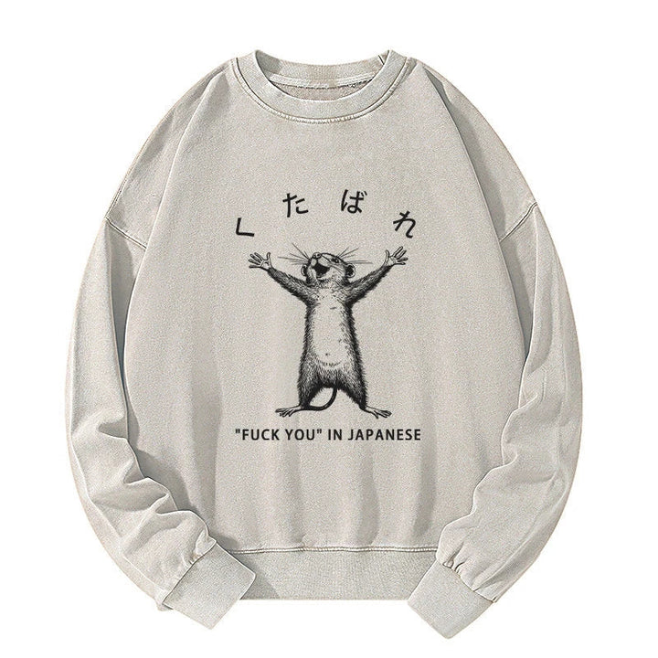 Happy Mouse Japanese Washed Sweatshirt