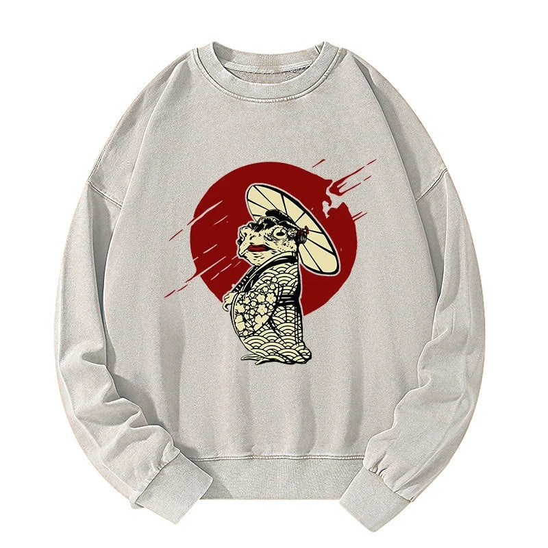 Frog Monster Washed Sweatshirt