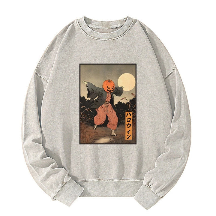 Japanese Pumpkin Monster Washed Sweatshirt