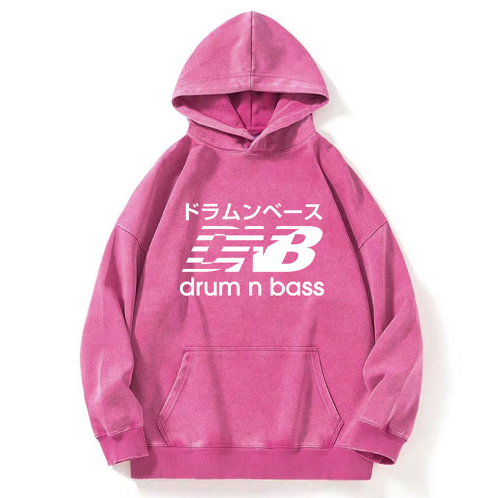 Japanese Drum And Bass Washed Hoodie