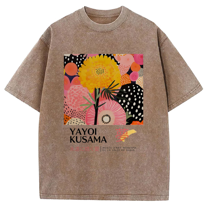 Yayoi Kusama Vintage Washed Crew Neck T-Shirt