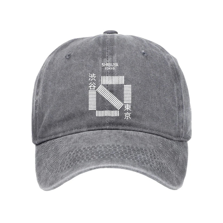 Japanese Shibuya Crossing Washed Cap