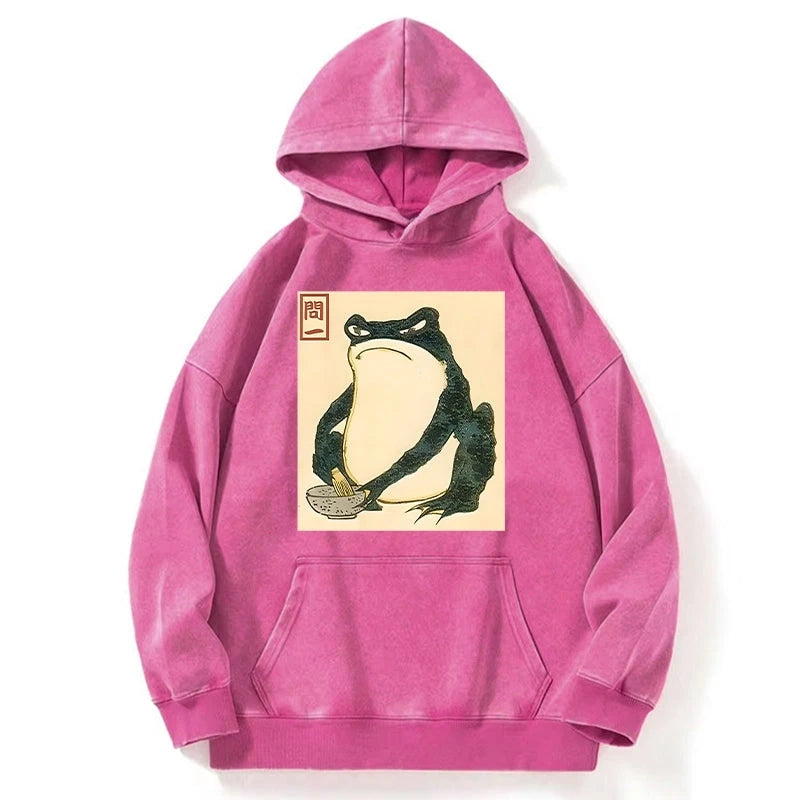 Matsumoto Hoji Japanese Frog Washed Hoodie