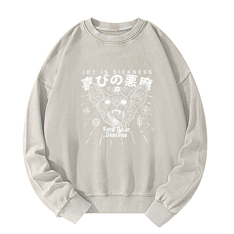 Joy Is Sickness Washed Sweatshirt