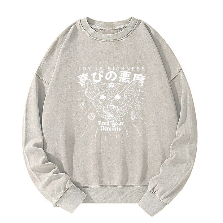 Joy Is Sickness Washed Sweatshirt