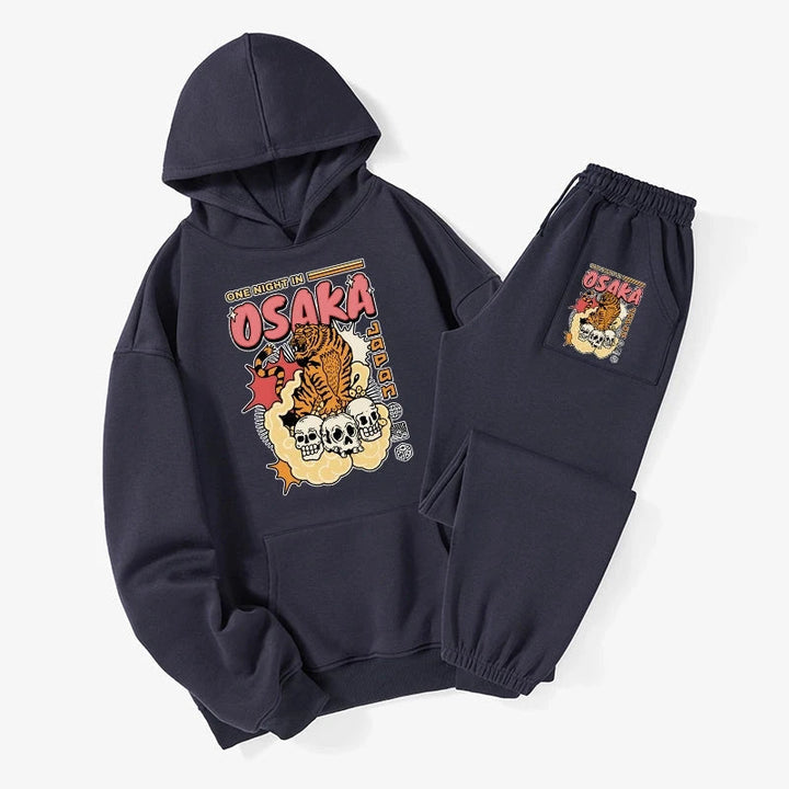 Osaka Tiger Fleece Lined Hoodie Set
