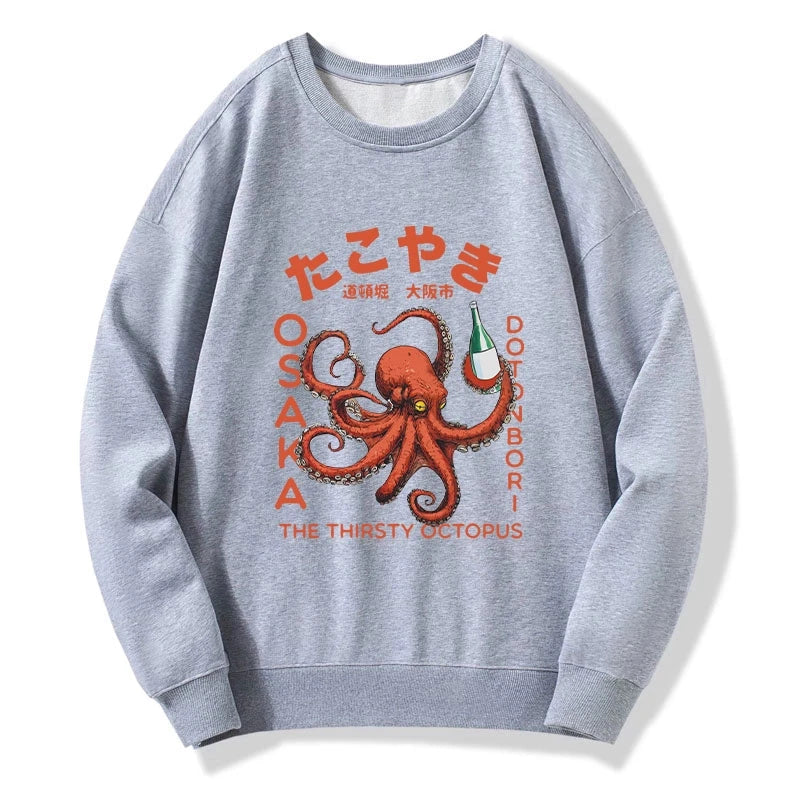 Octopus Drinks Soju Sweatshirt
