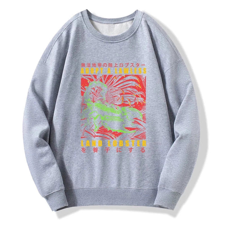 Adopting A Land Lobster Japanese Sweatshirt