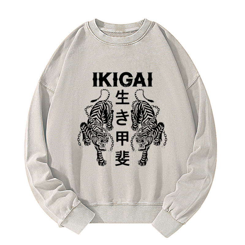 Japanese Chain Tiger Washed Sweatshirt