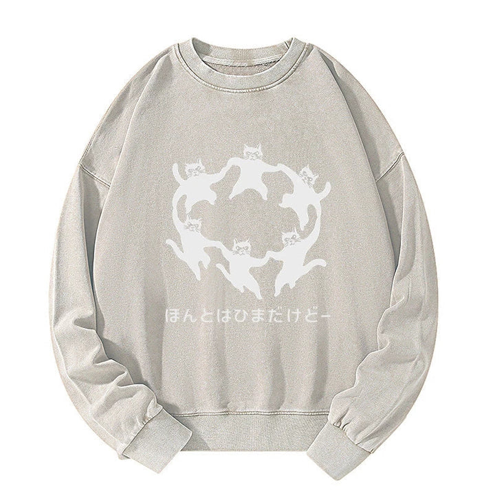 Leisure Cats Japanese Washed Sweatshirt