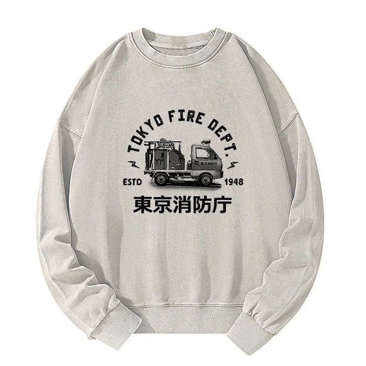 Tokyo Fire Dept Washed Sweatshirt