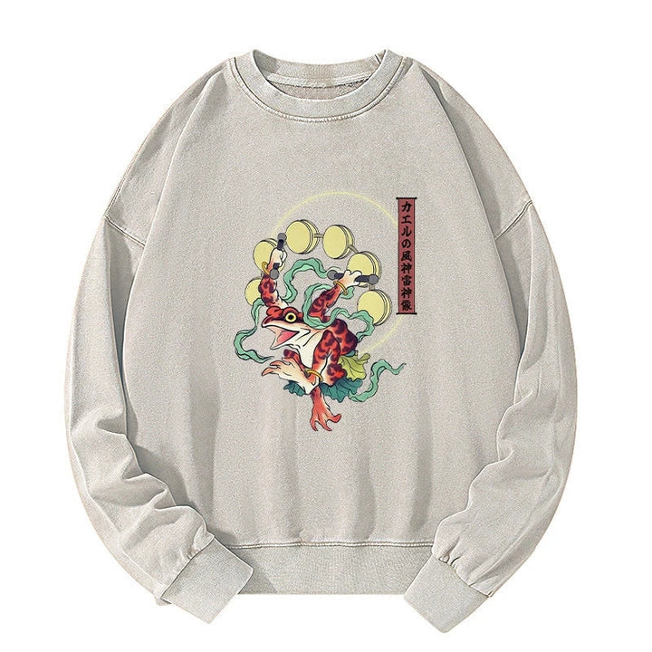 Frog Monster Japanese Washed Sweatshirt