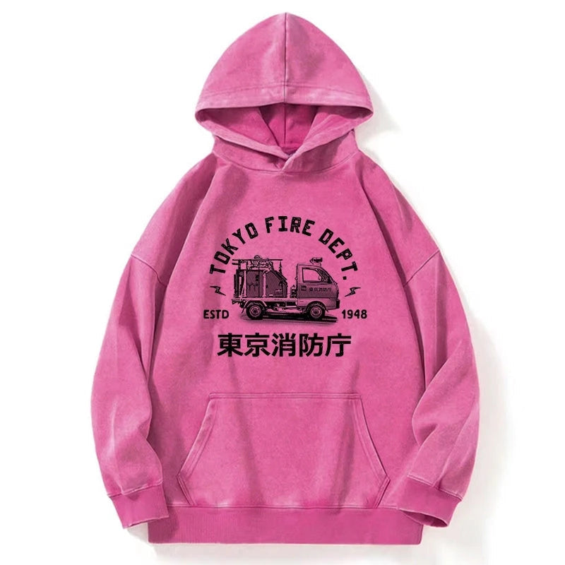 Tokyo Fire Dept Washed Hoodie