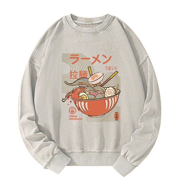 Fresh Ramen Noodles Washed Sweatshirt